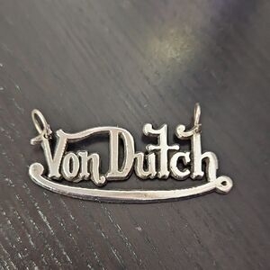 Von Dutch Silver Charm Pendant